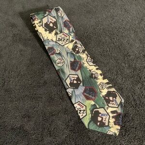 Vintage 90s Silk Jazz Pattern Men’s Tie Made in USA